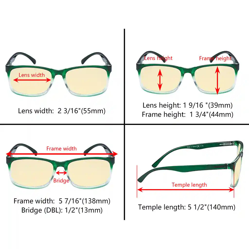 Blue Light Blocking Glasses Yellow Tinted Women Men