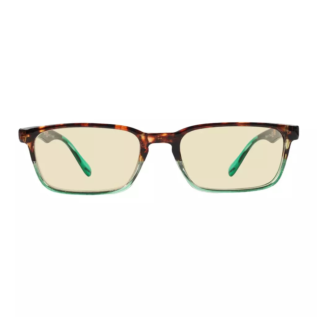 Blue Light Blocking Reading Glasses Tortoise Frame Yellow Tinted for Women