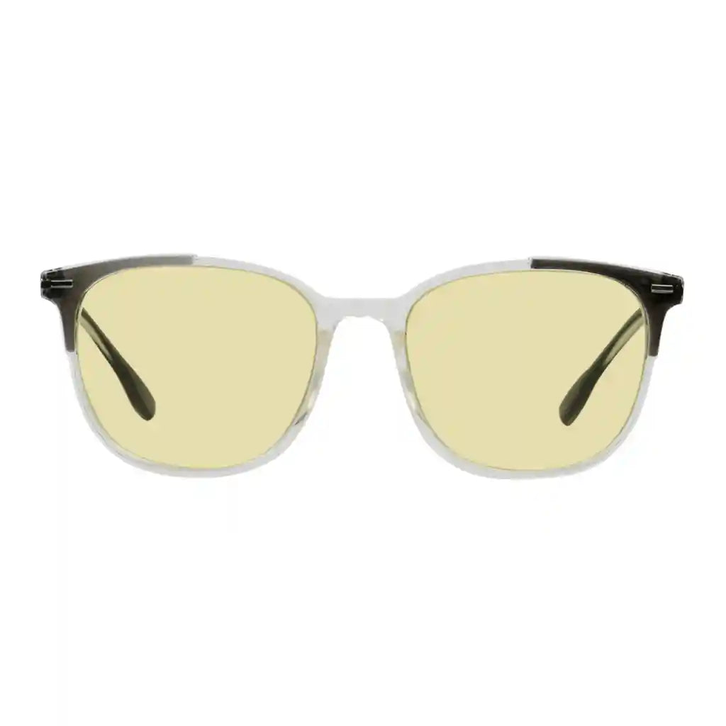 Square Oversized Blue Light Blocking Glasses Yellow Tinted Women