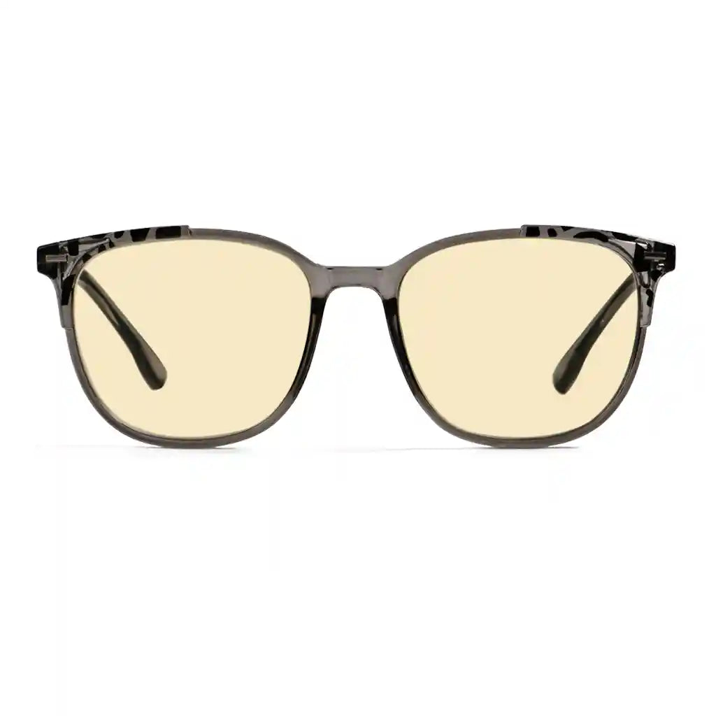 Square Oversized Blue Light Blocking Glasses Yellow Tinted Women