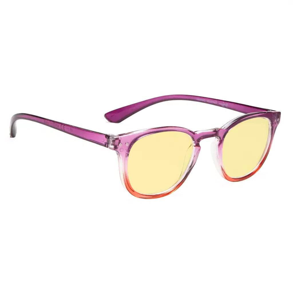Two Tone Blue Light Blocking Reading Glasses Women Men