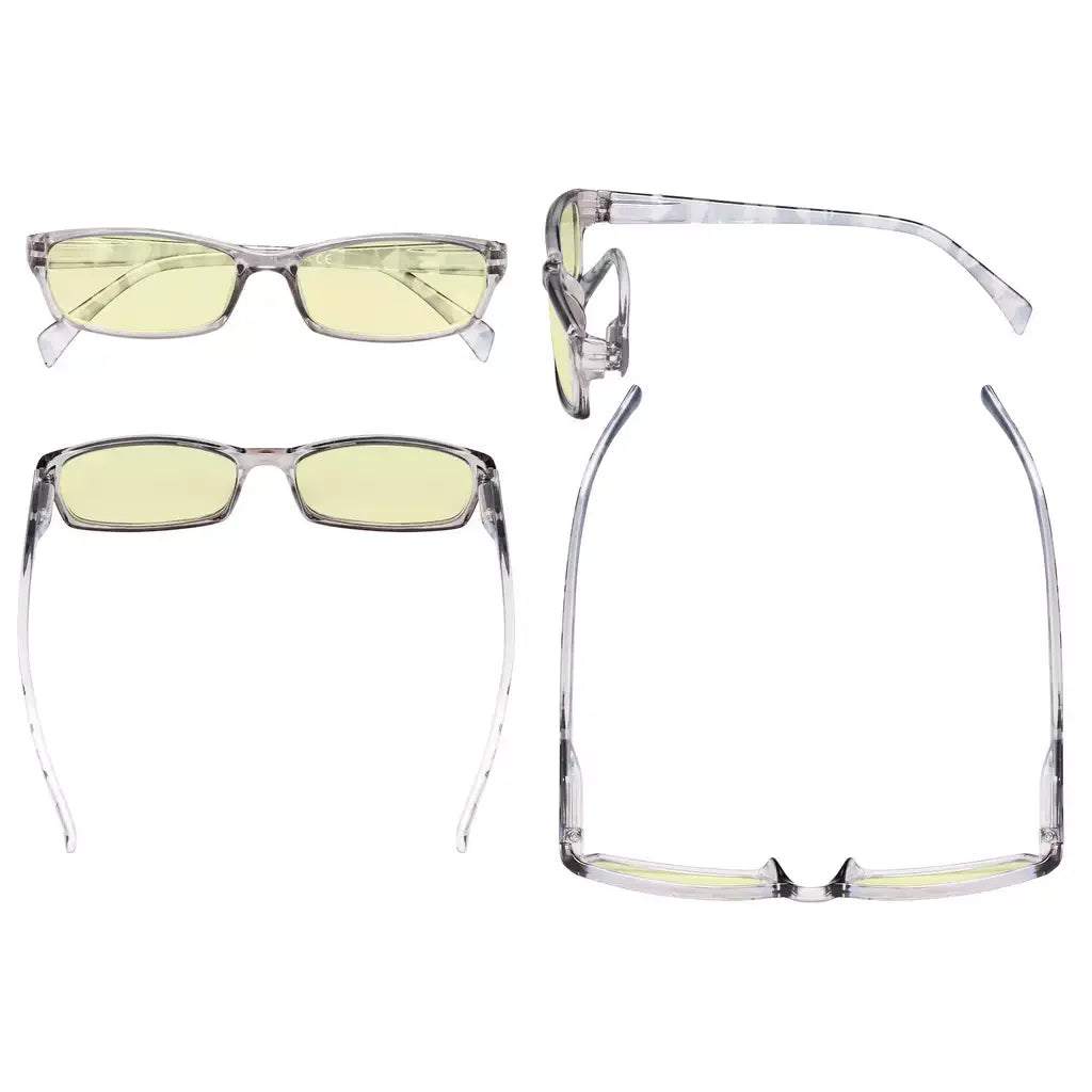 Pattern Temples Blue Light Blocking Reading Glasses Women