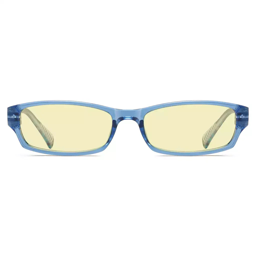Pattern Temples Blue Light Blocking Reading Glasses Women
