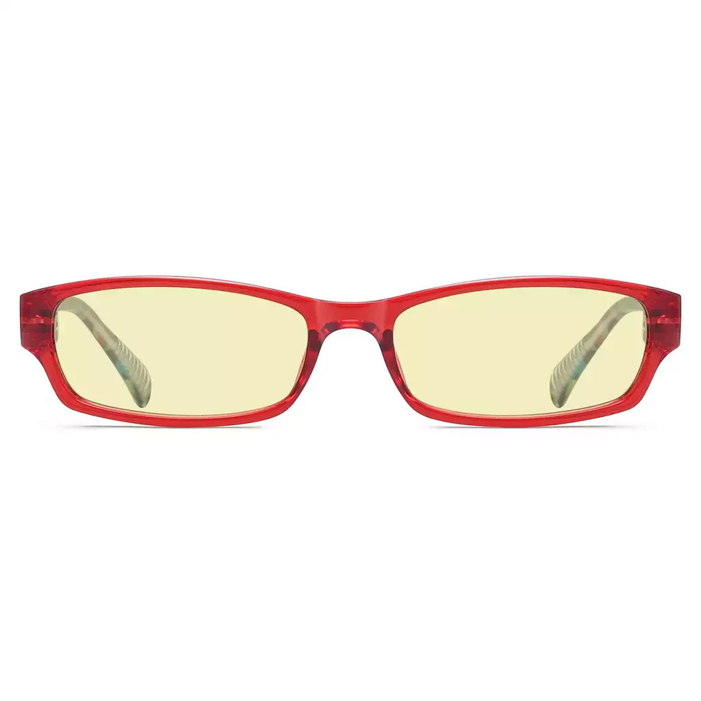 Pattern Temples Blue Light Blocking Reading Glasses Women
