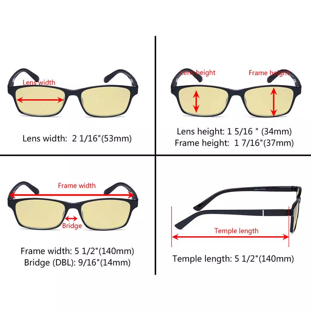 Trendy Blue Light Blocking Reading Glasses Women Men