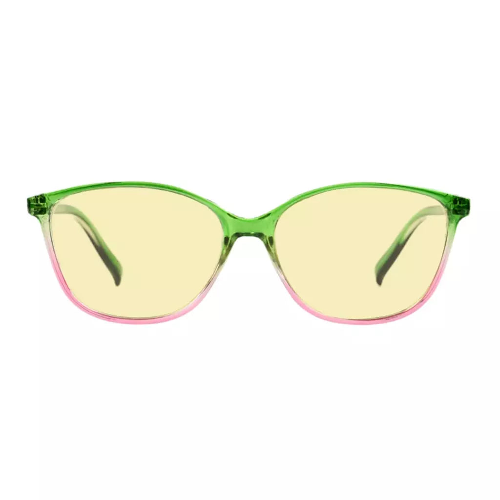 Cat-Eye Blue Light Blocking Reading Glasses Yellow Tinted for Women