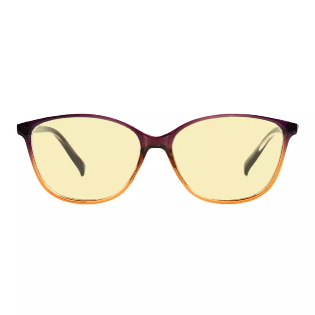 Cat-Eye Blue Light Blocking Reading Glasses Yellow Tinted for Women