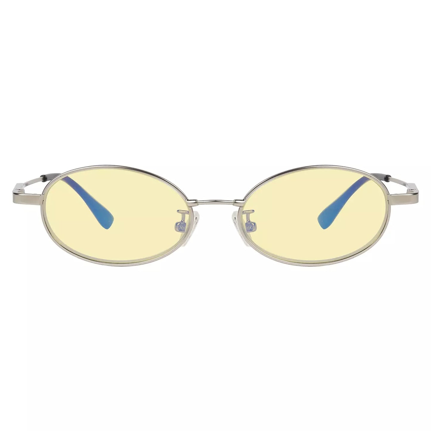 Oval Round Block Blue Light Glasses Yellow Tinted for Kids