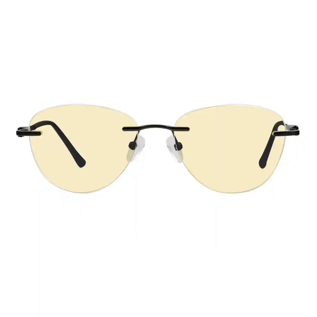 Rimless Blue Light Blocking Reading Glasses Women Men