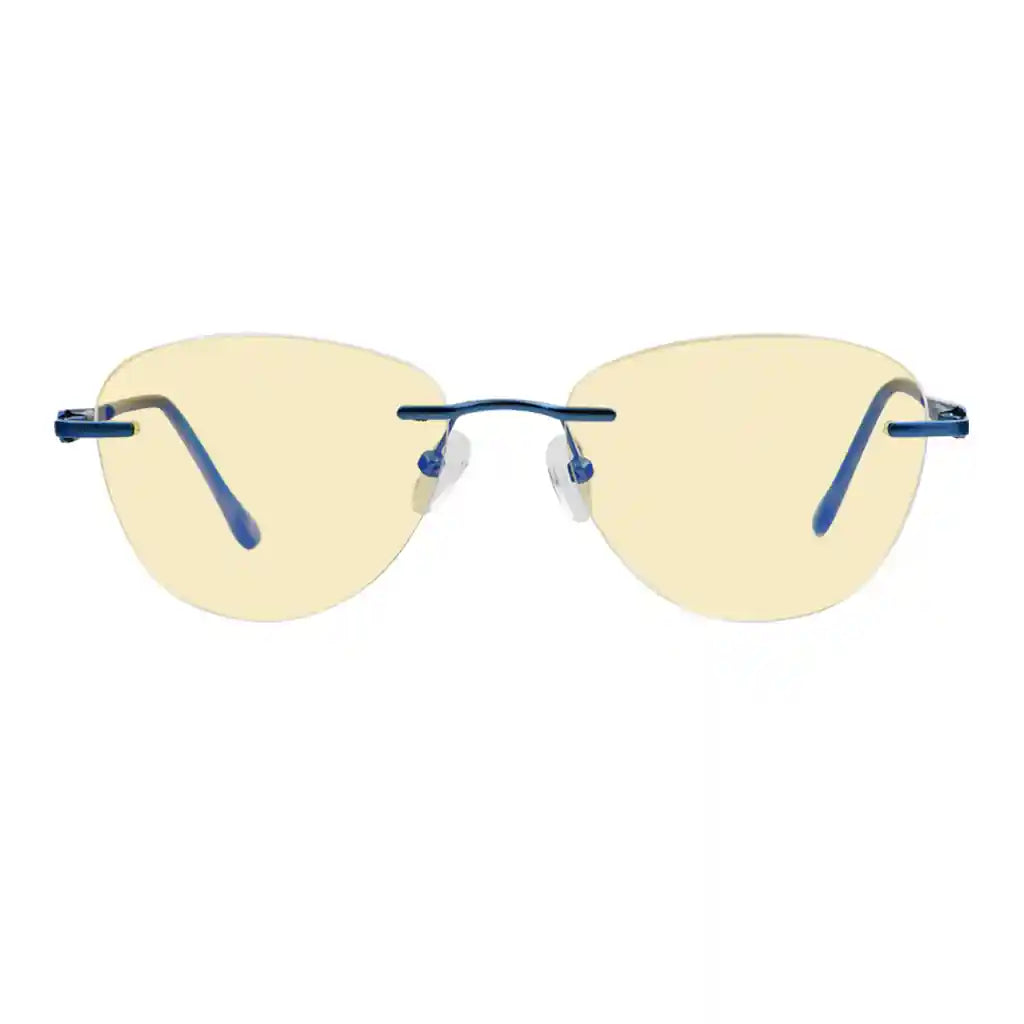 Rimless Blue Light Blocking Reading Glasses Women Men