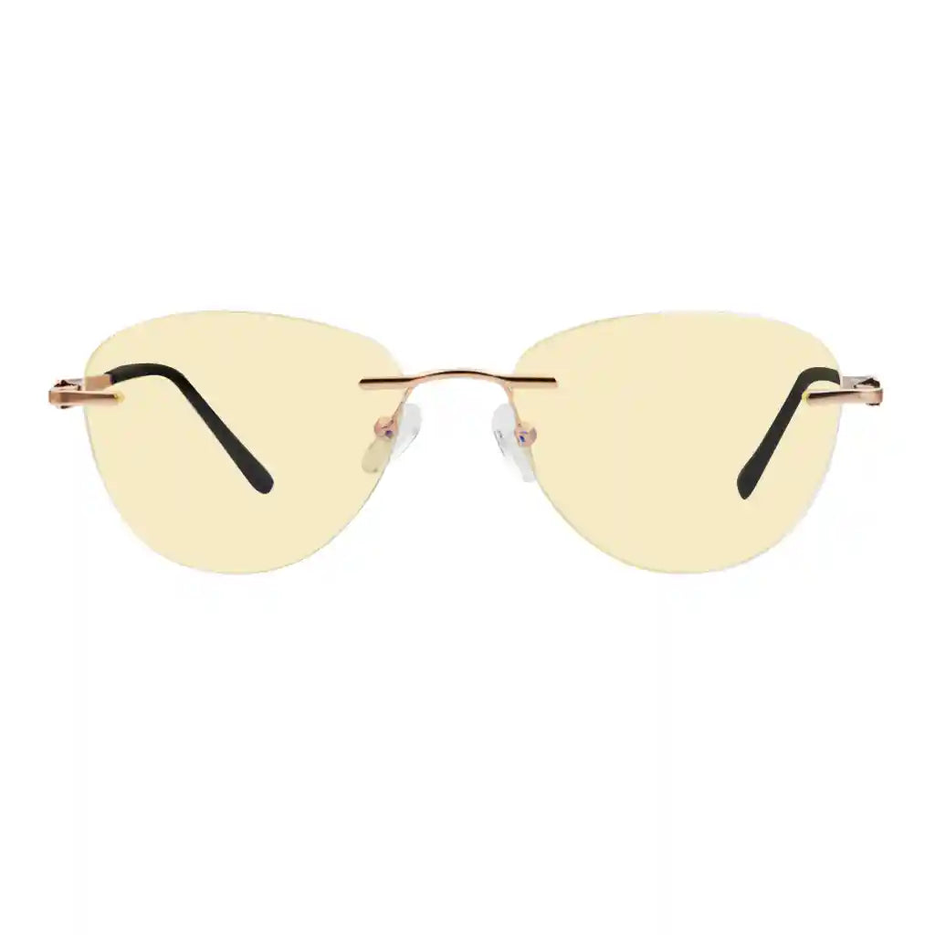 Rimless Blue Light Blocking Reading Glasses Women Men