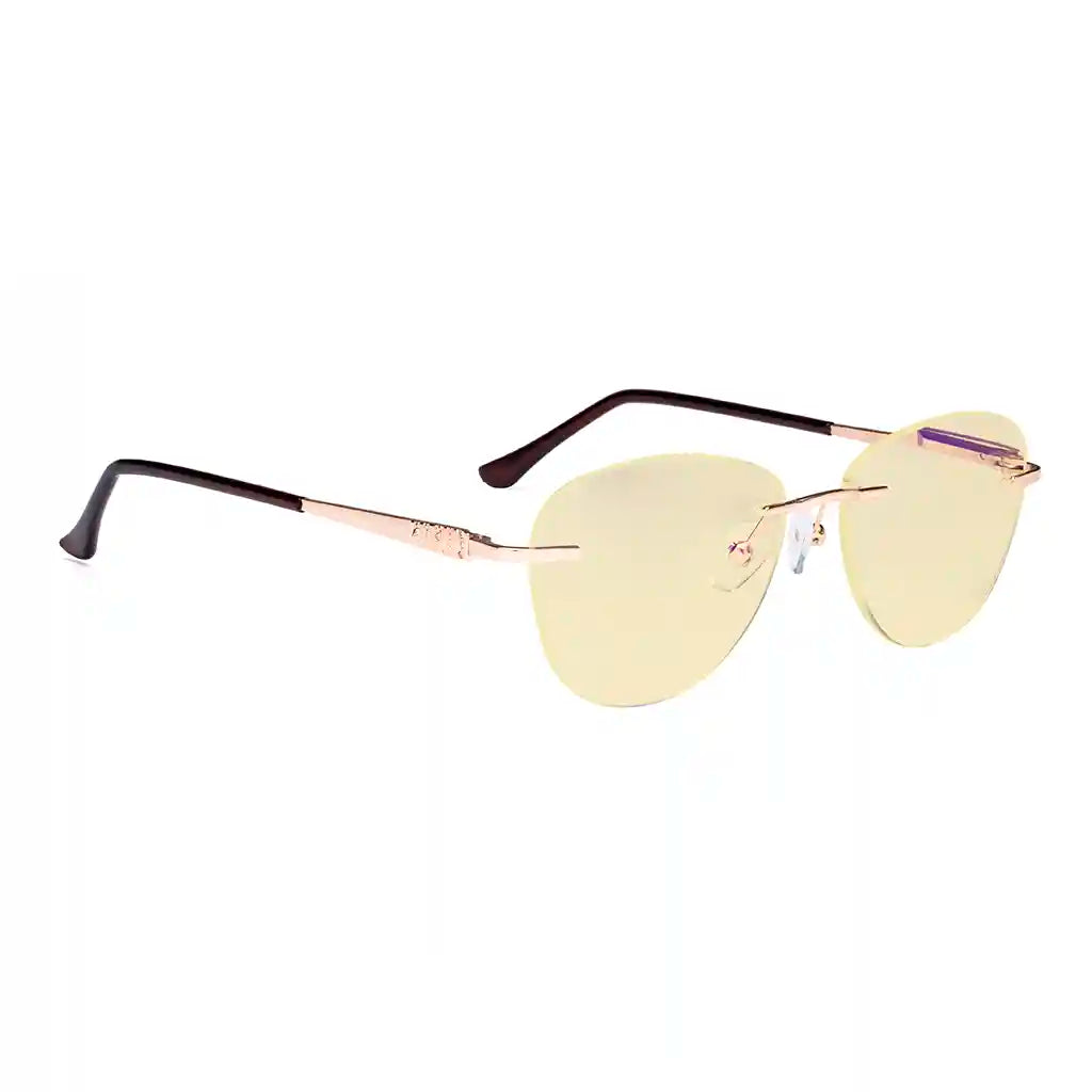 Rimless Blue Light Blocking Reading Glasses Women Men