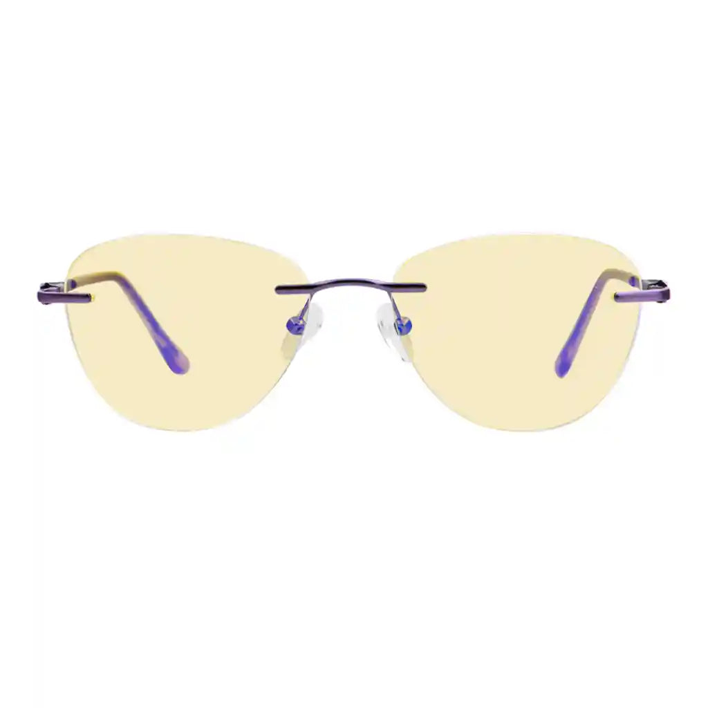 Rimless Blue Light Blocking Reading Glasses Women Men