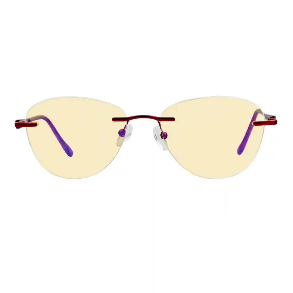 Rimless Blue Light Blocking Reading Glasses Women Men