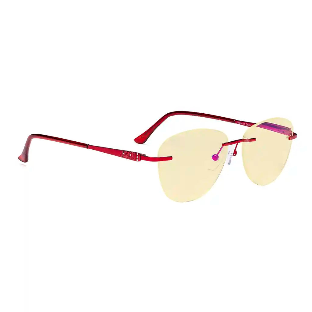 Rimless Blue Light Blocking Reading Glasses Women Men