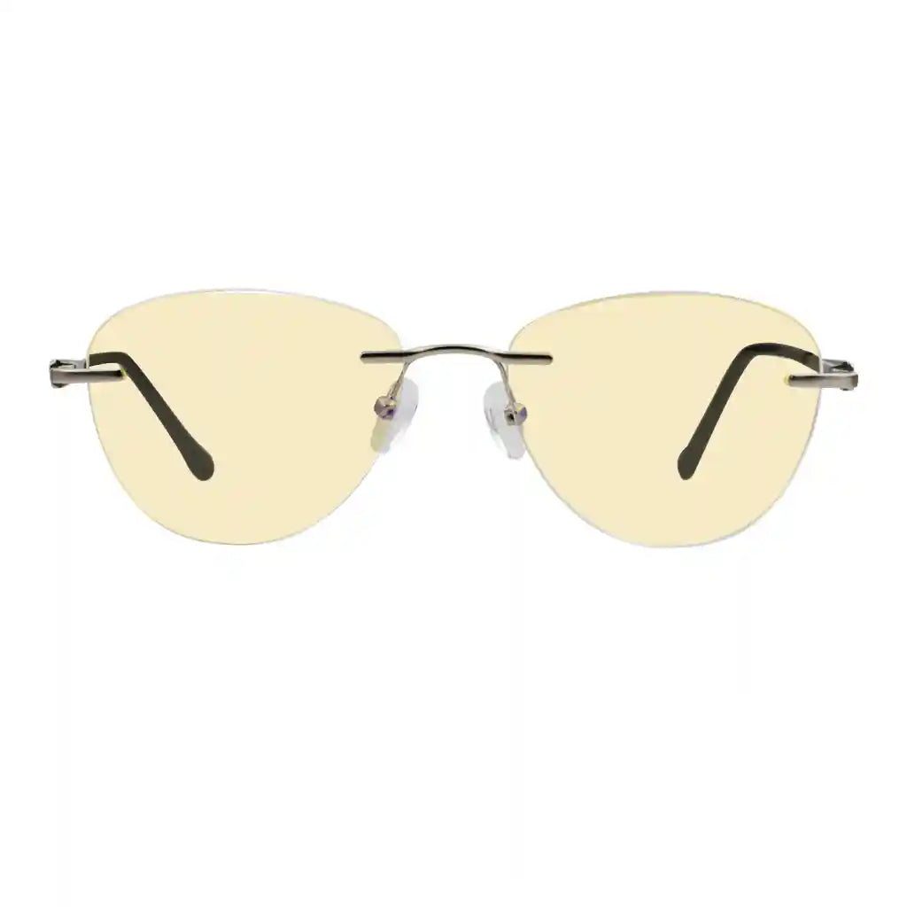 Rimless Blue Light Blocking Reading Glasses Women Men