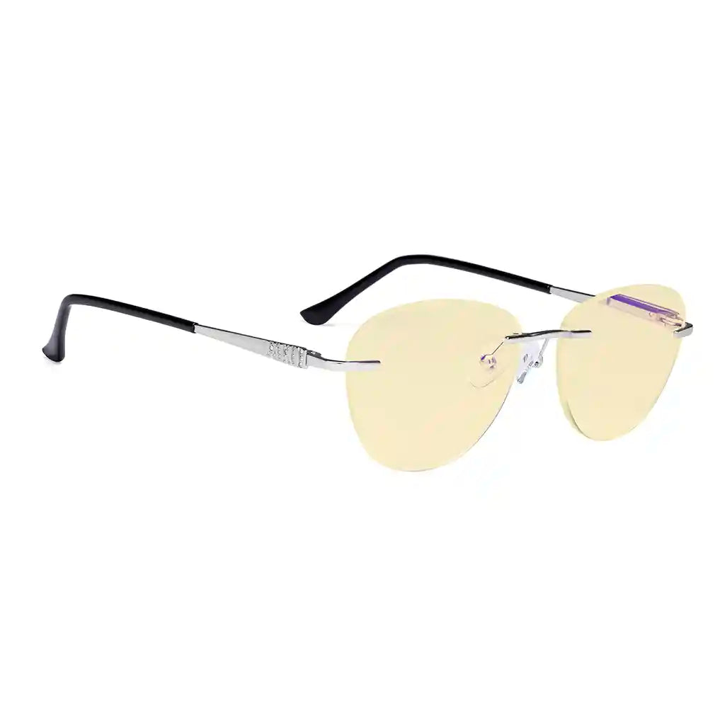 Rimless Blue Light Blocking Reading Glasses Women Men