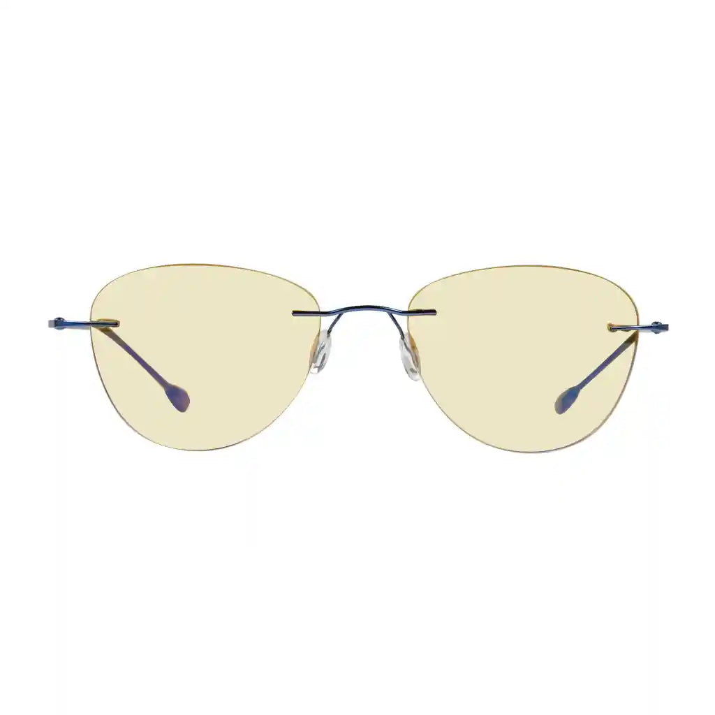 Rimless Blue Light Blocking Reading Glasses Women Men