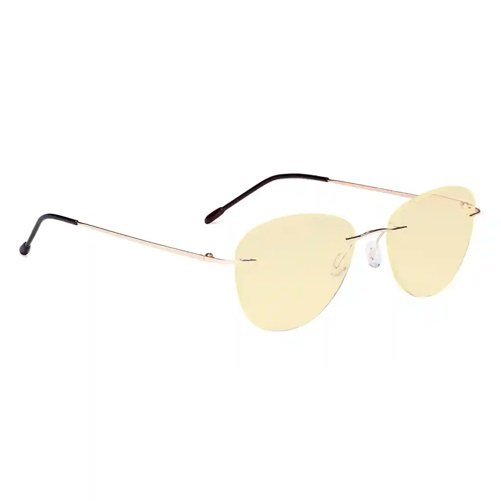 Rimless Blue Light Blocking Reading Glasses Women Men