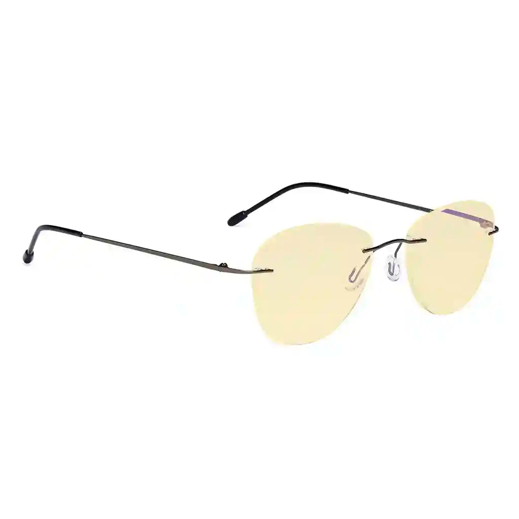 Rimless Blue Light Blocking Reading Glasses Women Men