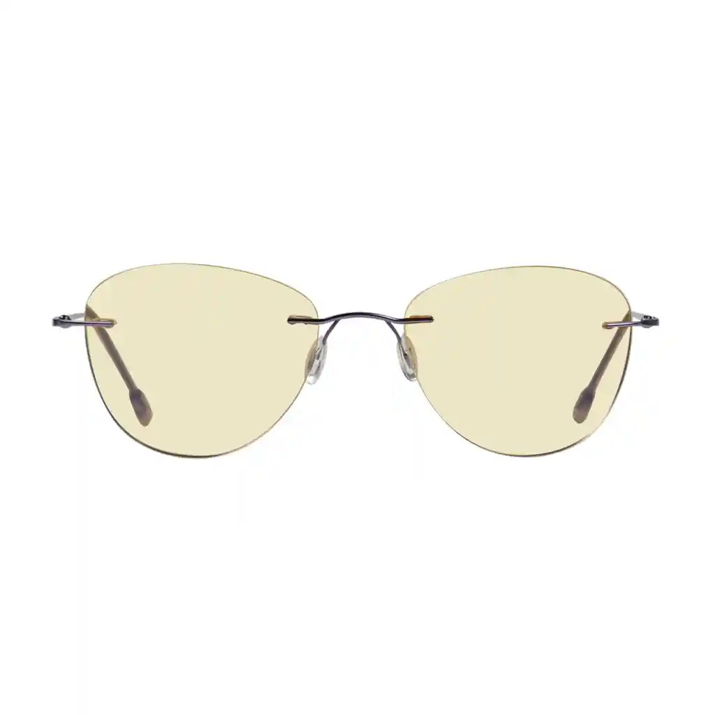 Rimless Blue Light Blocking Reading Glasses Women Men