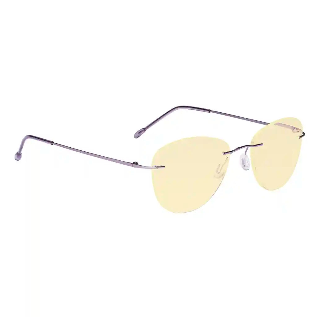 Rimless Blue Light Blocking Reading Glasses Women Men