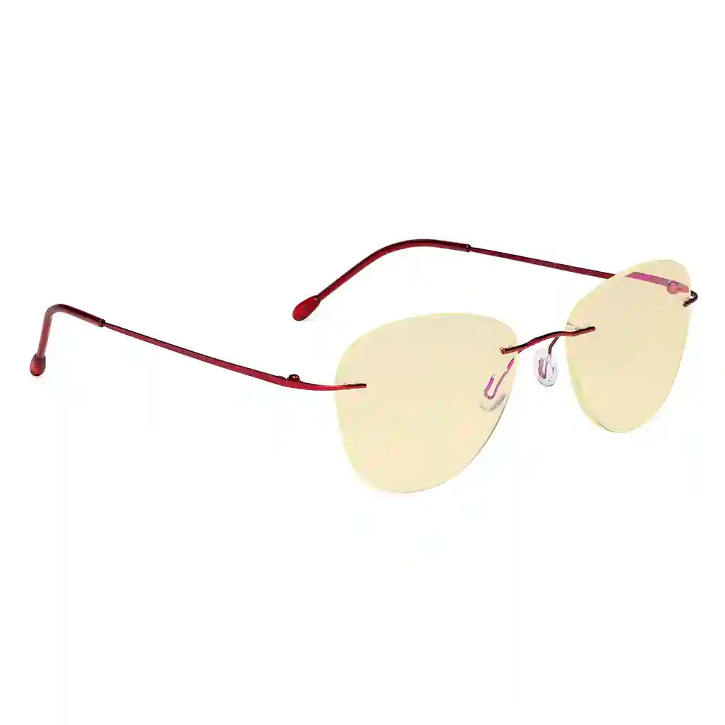 Rimless Blue Light Blocking Reading Glasses Women Men