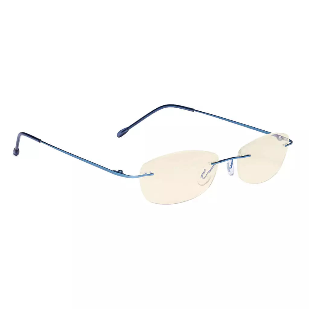 Rimless Blue Light Blocking Glasses Women Men