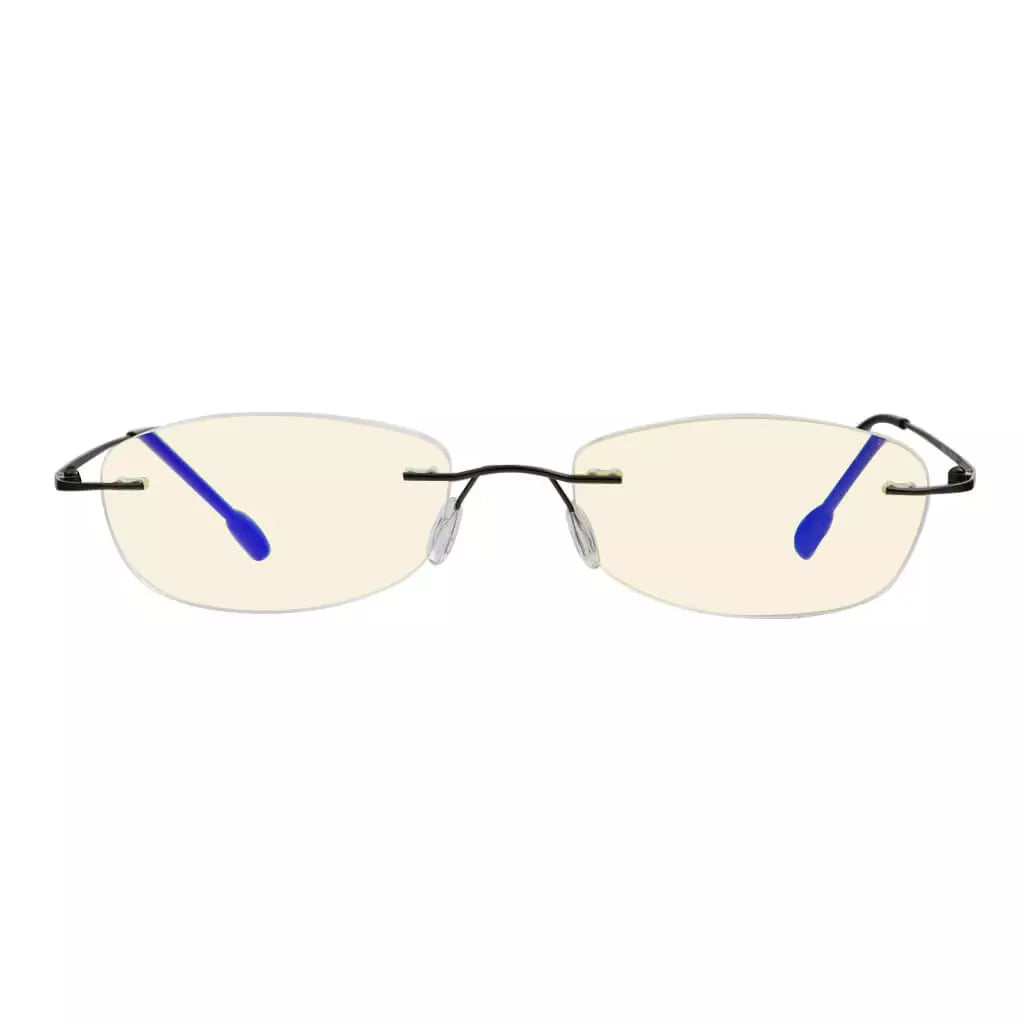 Rimless Blue Light Blocking Glasses Women Men