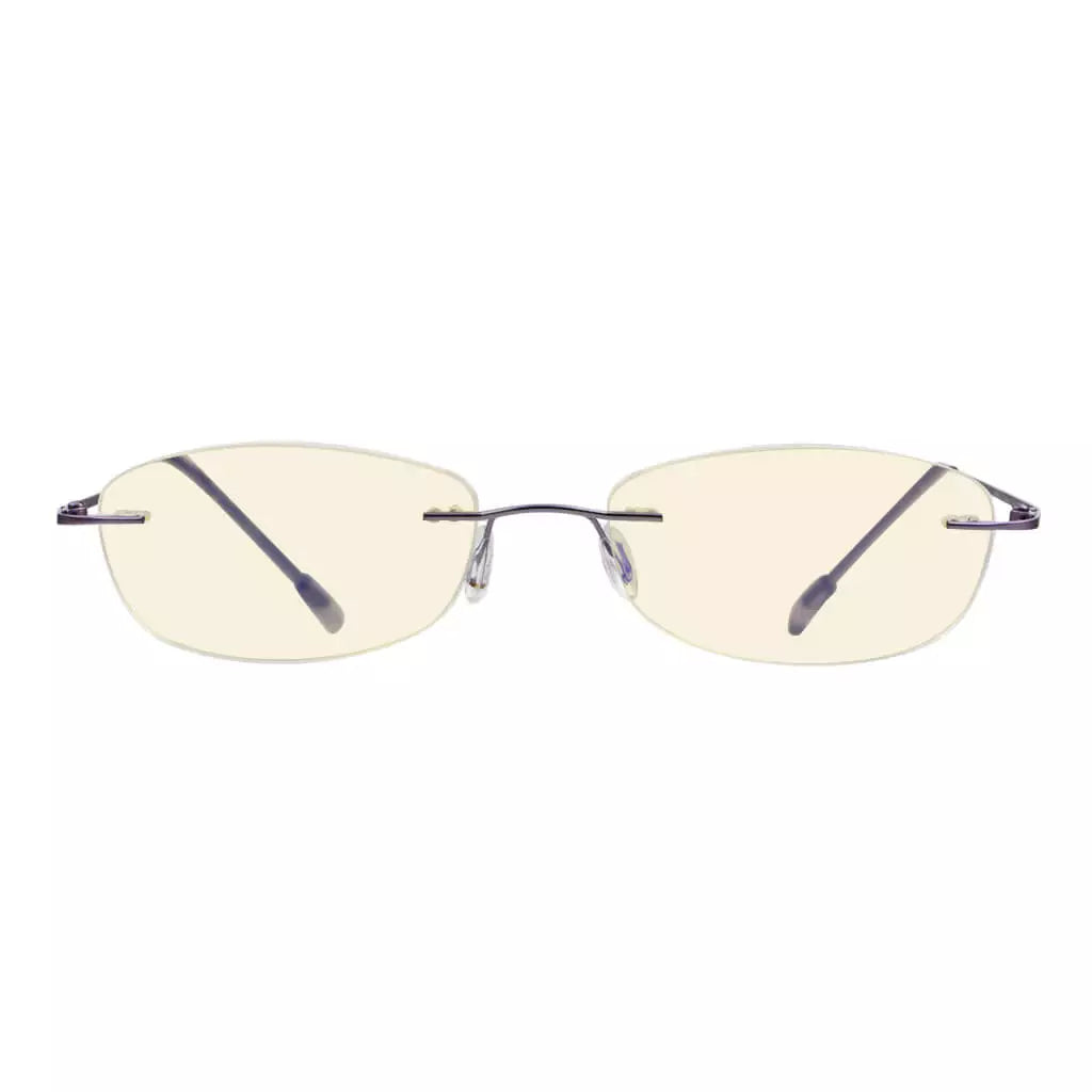 Rimless Blue Light Blocking Glasses Women Men