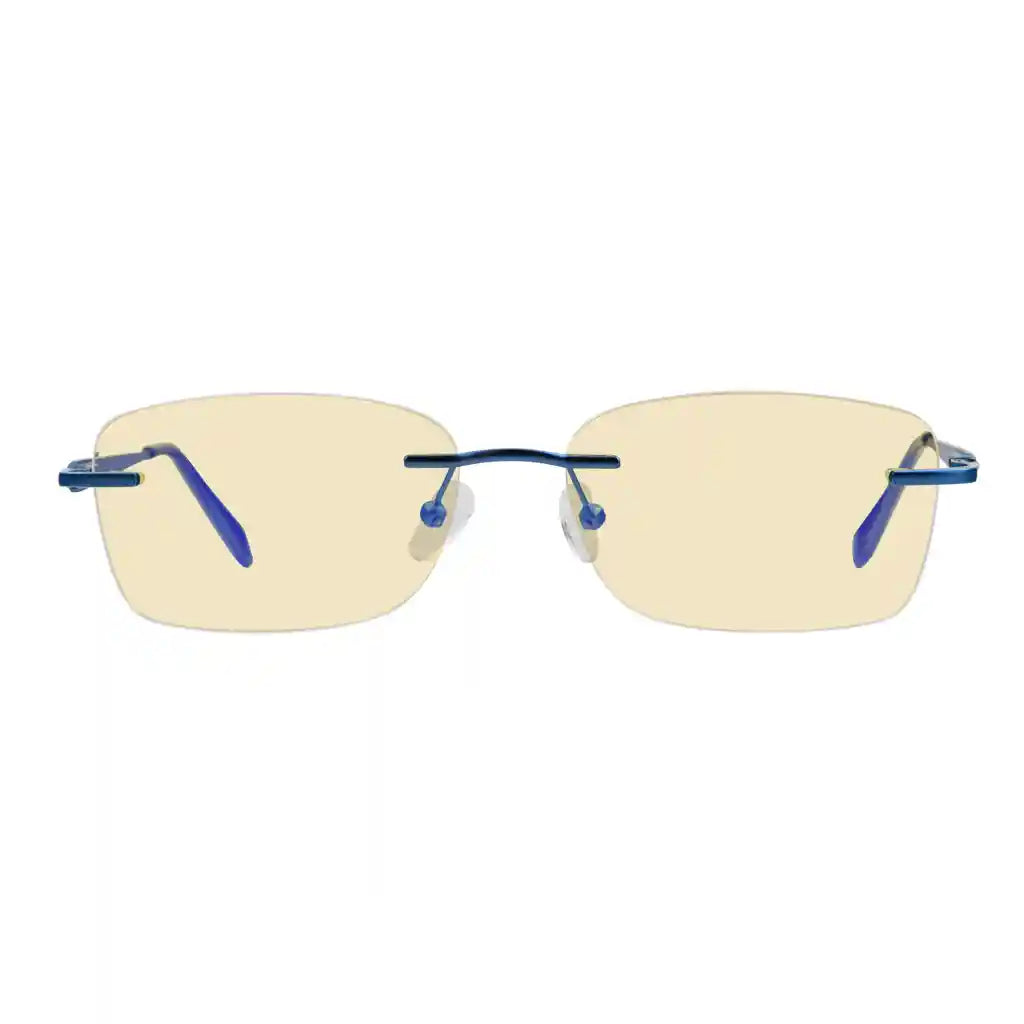 Rimless Blue Light Blocking Reading Glasses Women Men