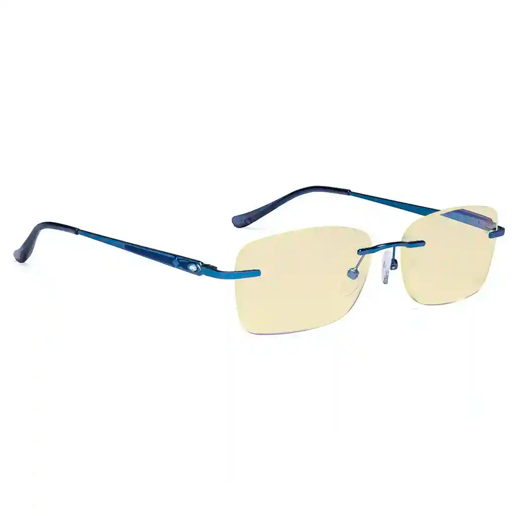 Rimless Blue Light Blocking Reading Glasses Women Men