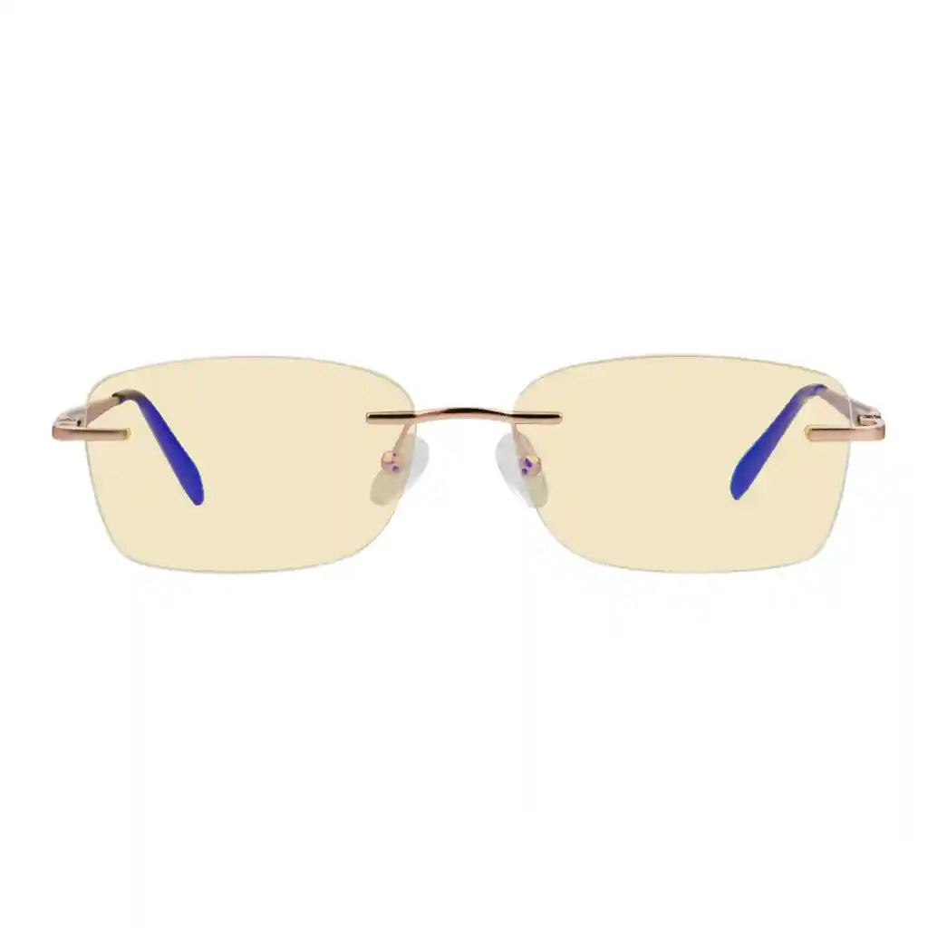 Rimless Blue Light Blocking Reading Glasses Women Men