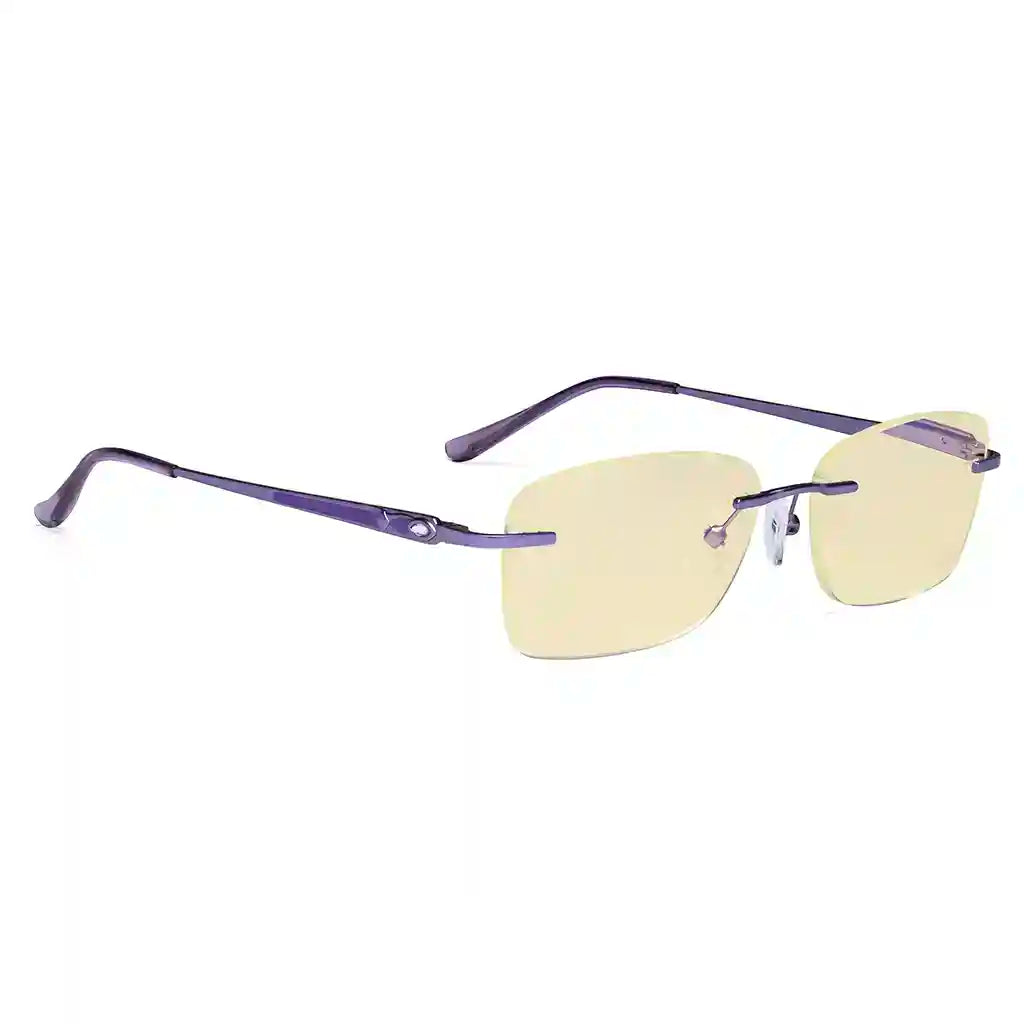 Rimless Blue Light Blocking Reading Glasses Women Men