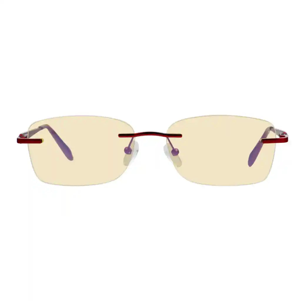 Rimless Blue Light Blocking Reading Glasses Women Men