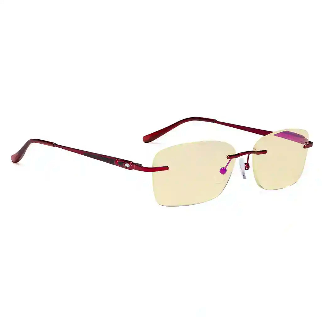 Rimless Blue Light Blocking Reading Glasses Women Men