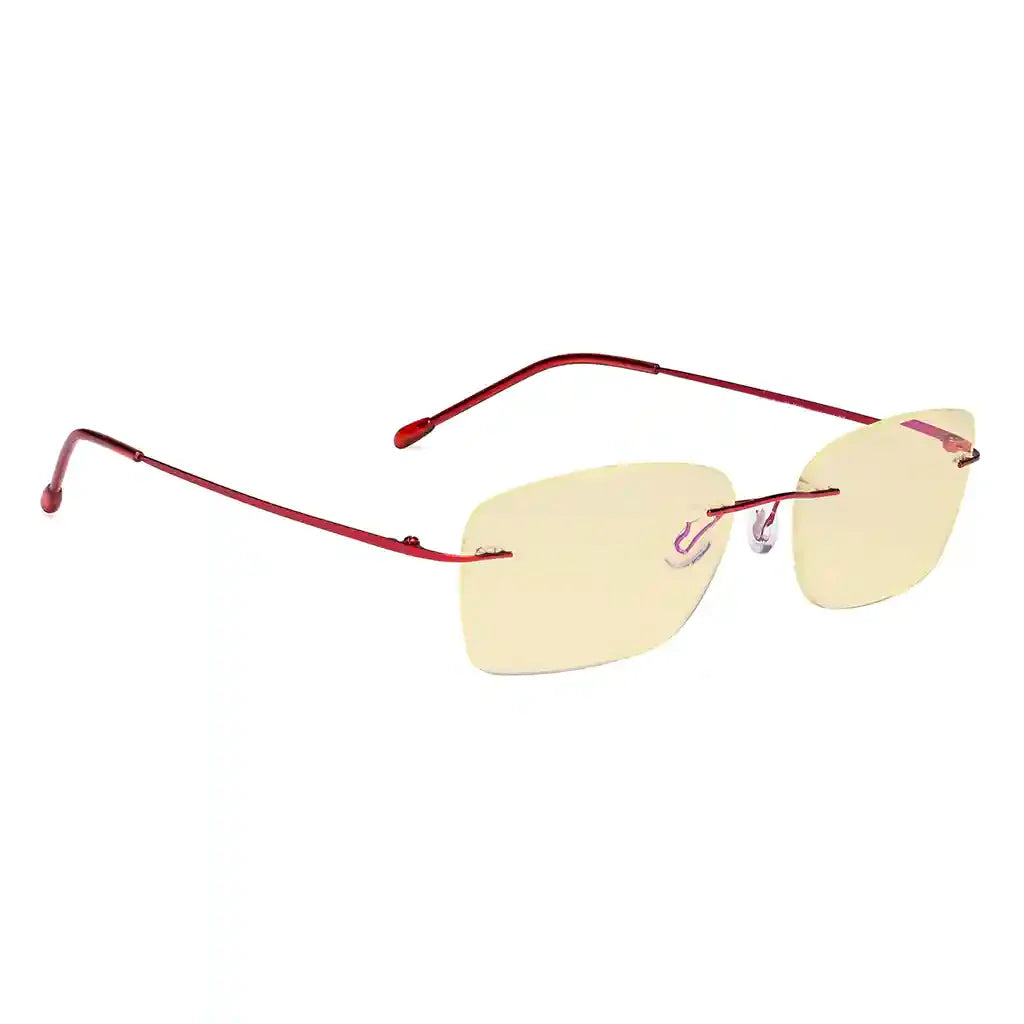 Rimless Blue Light Blocking Reading Glasses Women Men