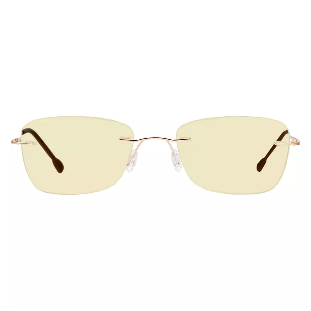 Rimless Blue Light Blocking Reading Glasses Women Men