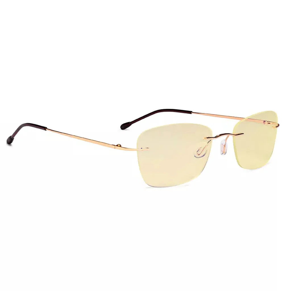 Rimless Blue Light Blocking Reading Glasses Women Men