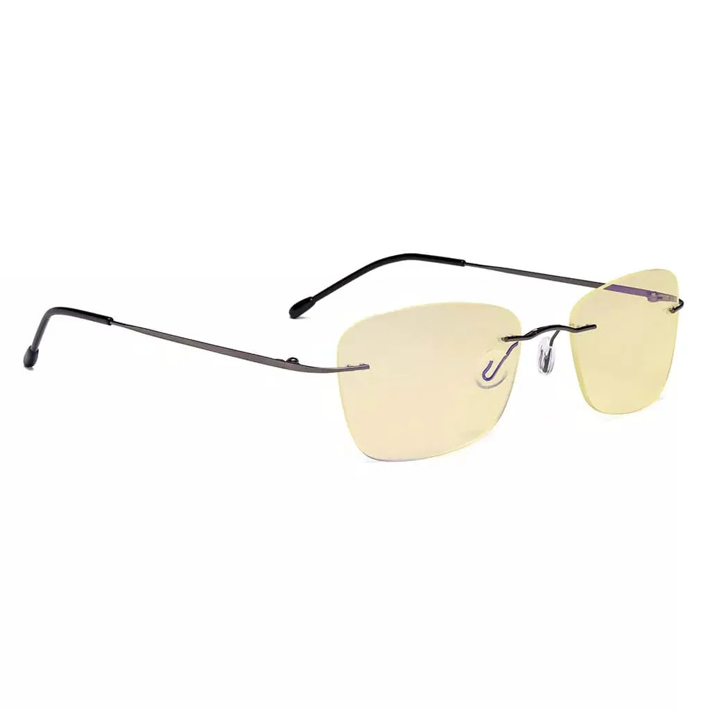 Rimless Blue Light Blocking Reading Glasses Women Men