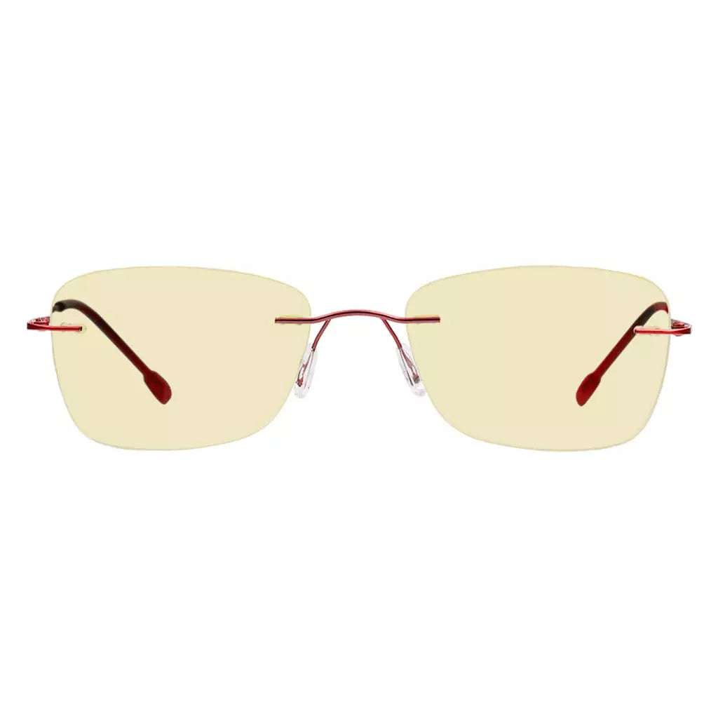 Rimless Blue Light Blocking Reading Glasses Women Men