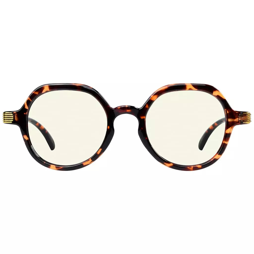 Round Oval Small Blue Light Blocking Reading Glasses For Women
