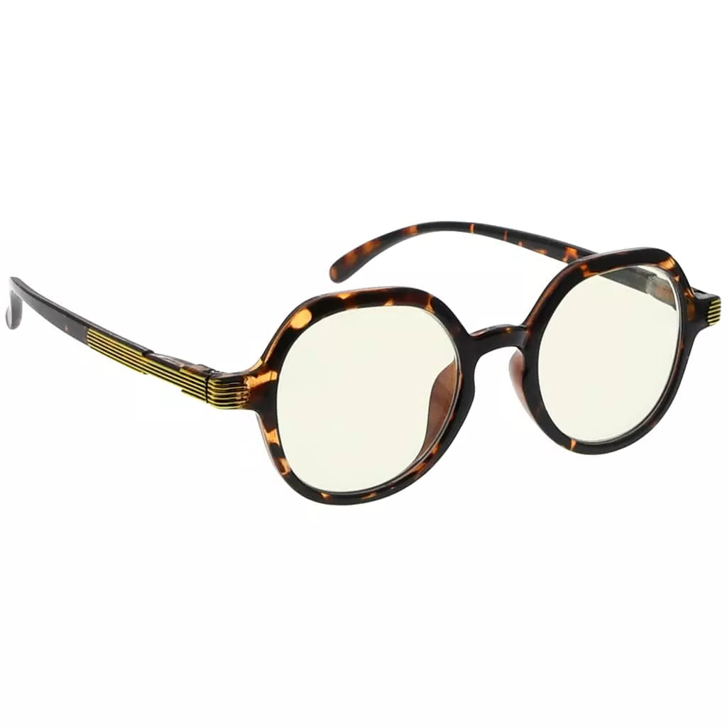 Round Oval Blue Light Blocking Eyeglasses For Women