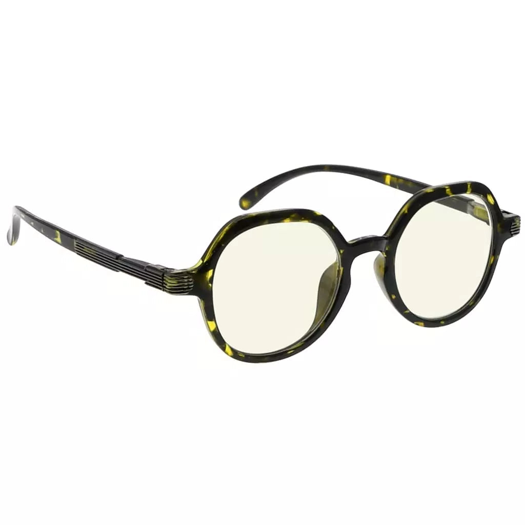 Round Oval Blue Light Blocking Eyeglasses For Women
