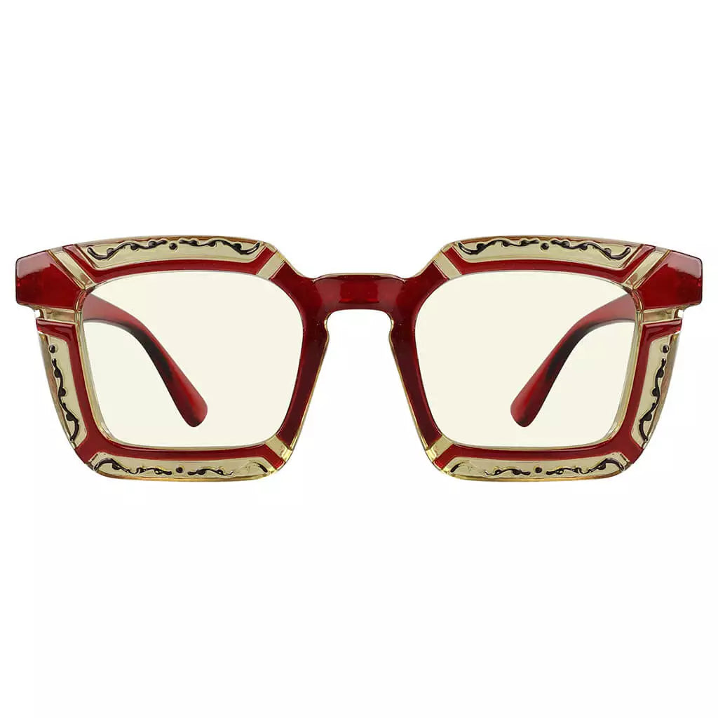 Pattern Blue Light Blocking Glasses for Women