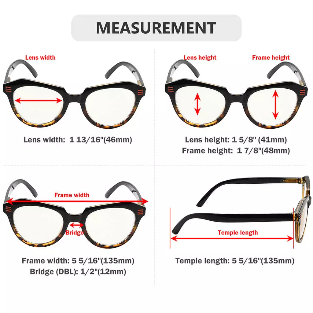 Cat Eye Blue Light Blocking Reading Glasses Women