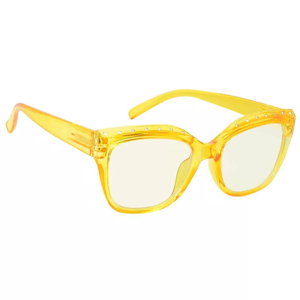 Rhinestone Blue Light Blocking Reading Glasses for Women