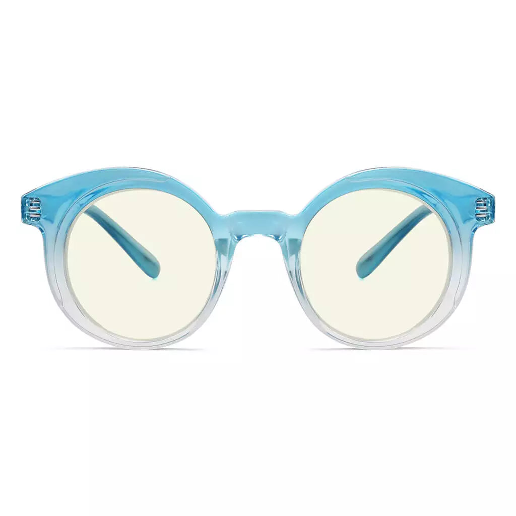 Round Blue Light Blocking Reading Glasses for Women