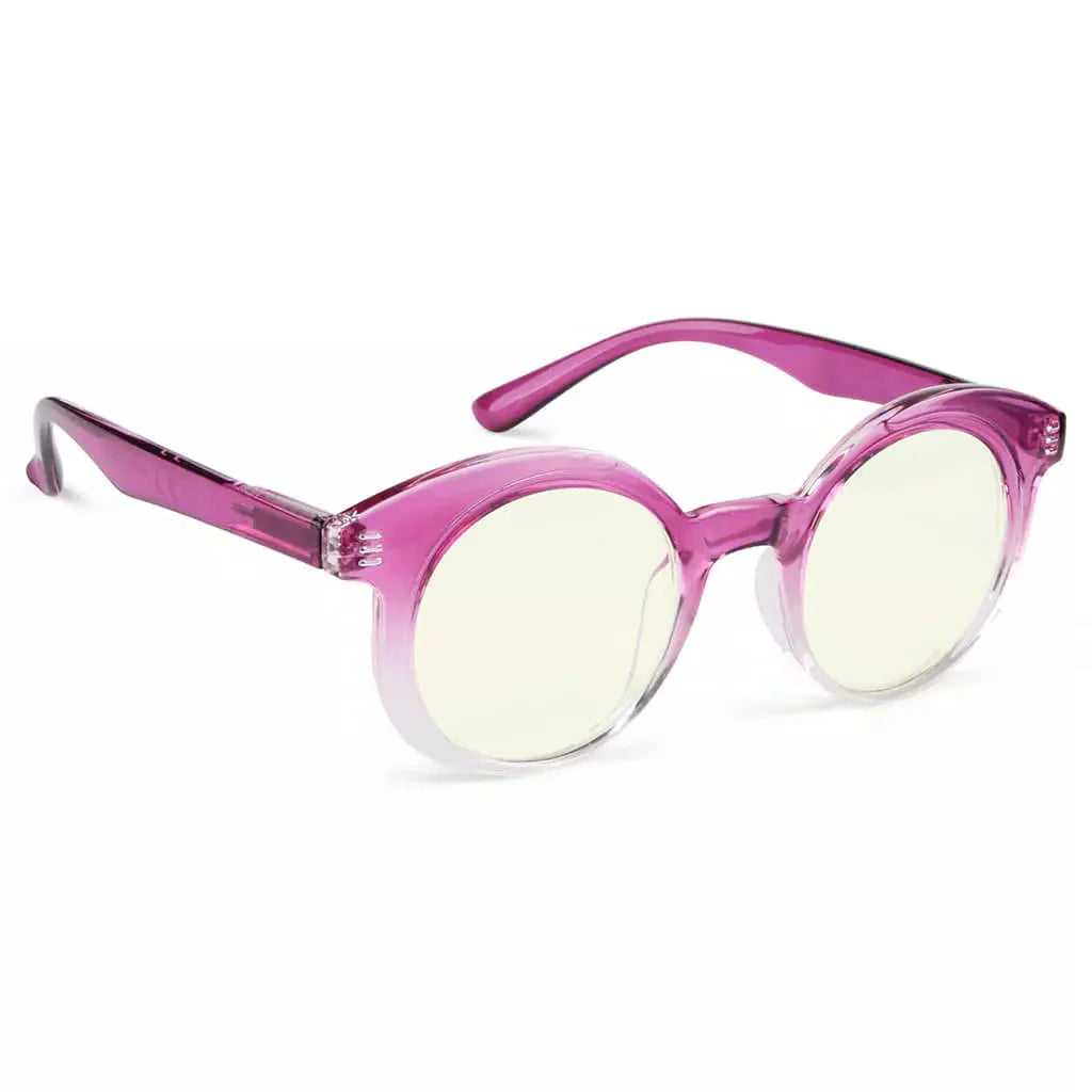 Round Blue Light Blocking Reading Glasses for Women
