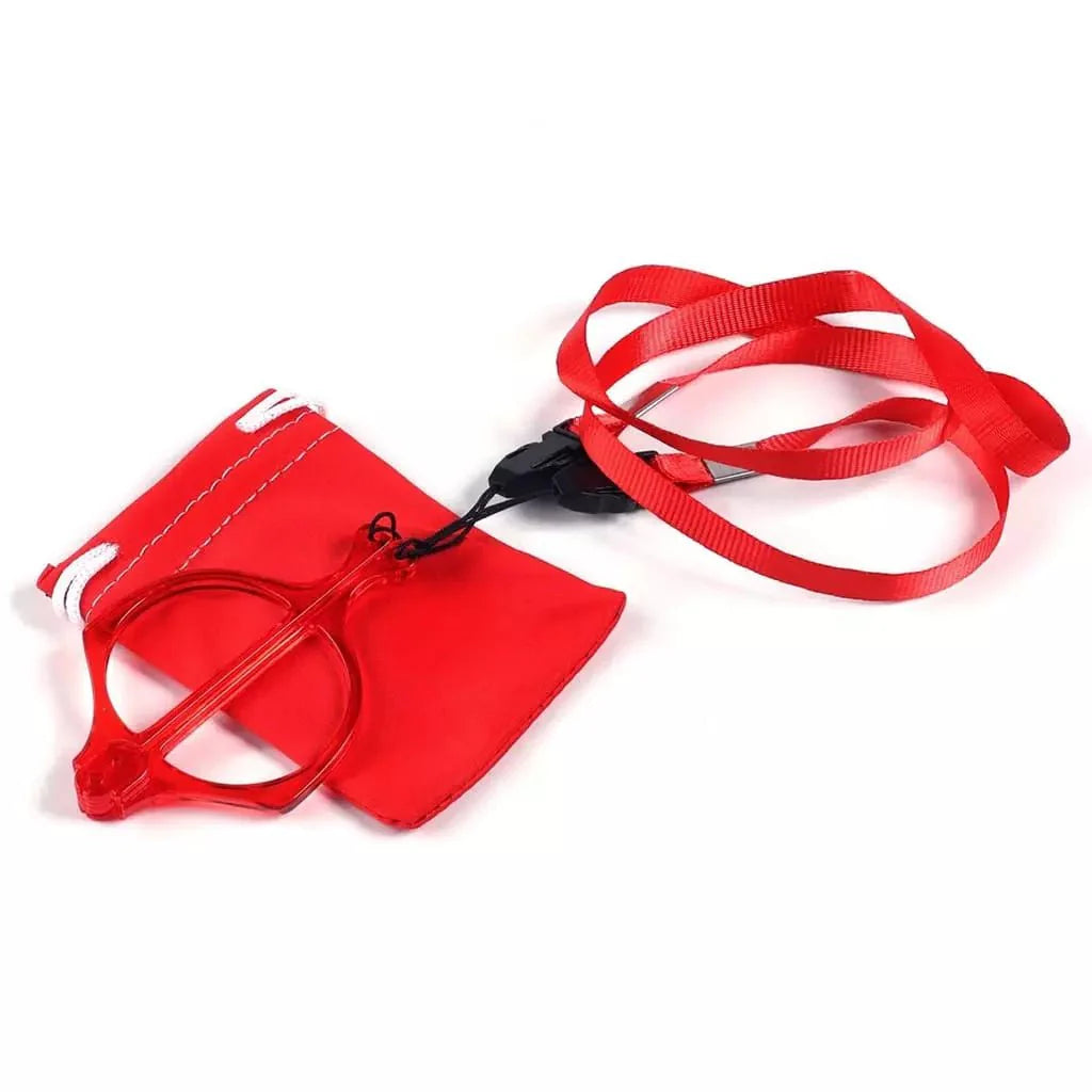 Reading Glasses Handhold Folding Metalless Screwless Women